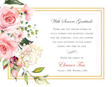 Floral Funeral Thank You Card Set