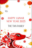 Chinese New Year 2025 Snake gift tag