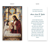 First Communion Stampita Souvenir Prayer Card for Girls - B