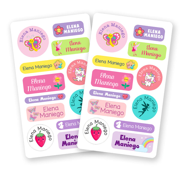 Assorted Girls Themed Sticker Label Sheets – Pepa Prints