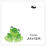 Green Frog Kiddie Gift Tag