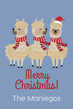 Cheery Alpaca Christmas Holiday Gift Tag