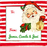 Vintage Santa Christmas Gift Tag
