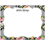 Floral Themed Personalized Boxed Note Cards