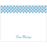 Blue Shell Personalized Boxed Note Cards